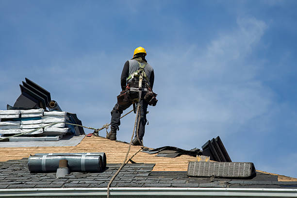 Professional Metal Roofing technician working in East Falmouth, MA